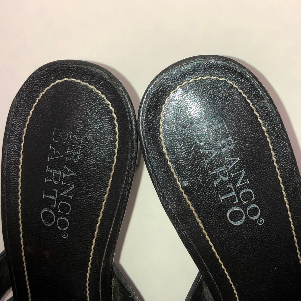 Franco Sarto Black mule/slide on/sandal/heels - Picture 5 of 6